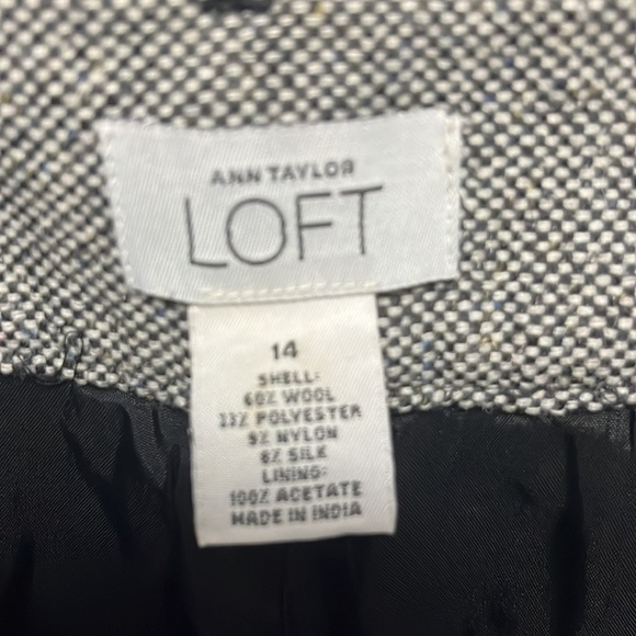 LOFT- cropped and cuffed wool dress pants - Picture 6 of 9